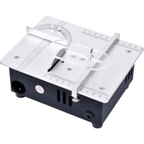 110V-220V S2 Desktop Mini Table Saw Aluminum Alloy Small Table Saw DIY Small Cutting Machine