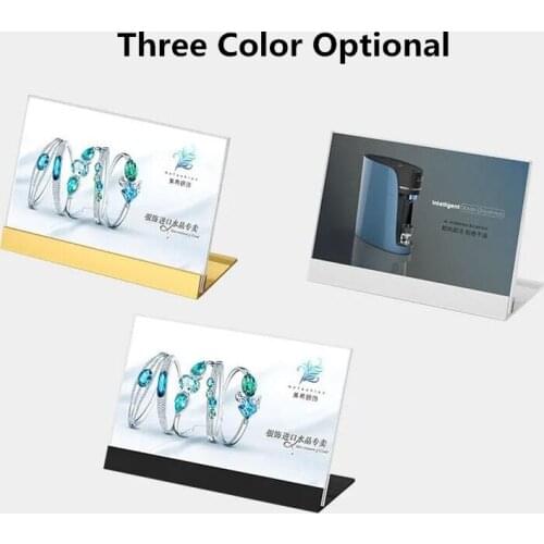 148x93mm Slant Back Acrylic Sign Holder Ad Frames Table Sign Display Holder Brochure Holder Menu Paper Holder
