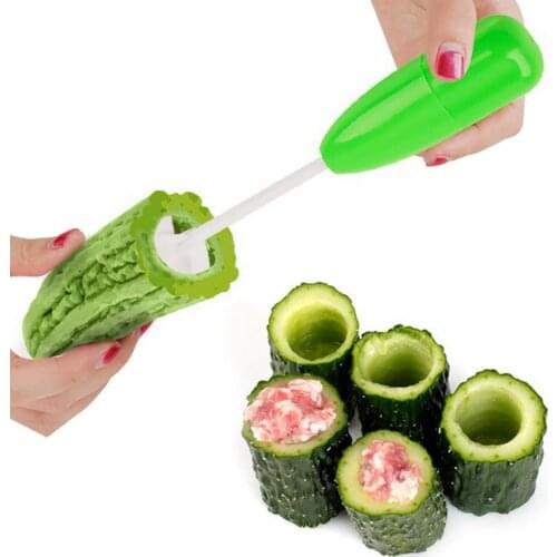 4pcs/set Vege Drill Vegetable Spiral Cutter Spiralizer Digging Device Corer Device For Stuffed Vegetables Kitchen Accessories