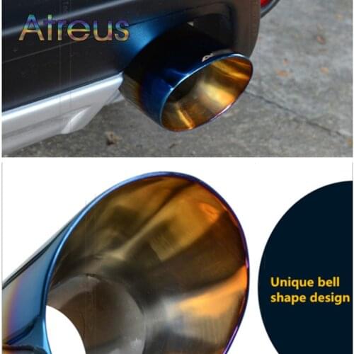Atreus 1pcs Stainless Steel Car Exhaust Tip Muffler Pipe Cover For 2011 2012 2013 2014 Mitsubishi ASX Accessories