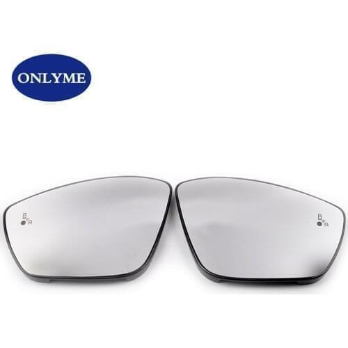 Car heated side mirror glass for PEUGEOT 208 2012 13 14 15 16 17 18 19 with BLIND SPOT LED BSM/BSD/BSA