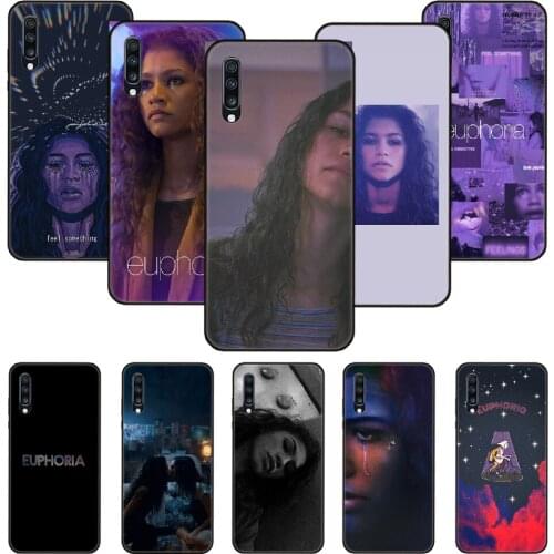 Phone Case For Samsung Galaxy A 50 51 71 70 7 5 10 20 30 40 41 21 S E Black Cover Etui Luxury Back American TV Series Euphoria