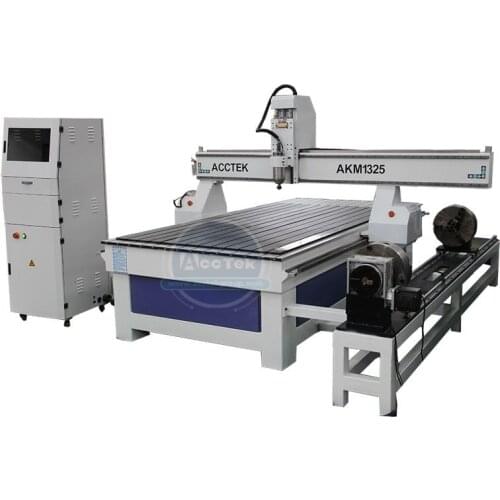 3D Wood CNC Router 1325 3 Axis 3KW Spindle Support Type3 Software and T-slot table CNC Woodworking Carving Machine