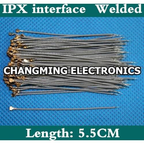 IPEX three generations of 50 Euro 0.81 line 5.5 CM coaxial RF cable flat WIFI phone line(working 100% Free Shipping)50PCS