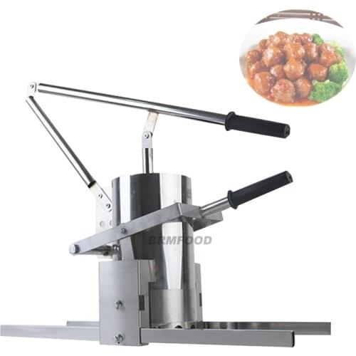 Commercial Small Manual Chicken Meatball Vegetable Ball Making Machine Pig Meat Bowl Extruder Radish Ball Forming Machine