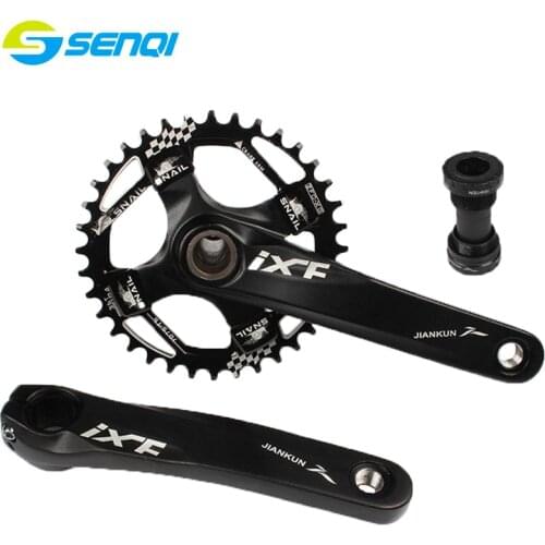 Mountain Bike Crank Aluminum Alloy 104BCD Crank Chain Wheel Multi-color optional With Hollow Axis