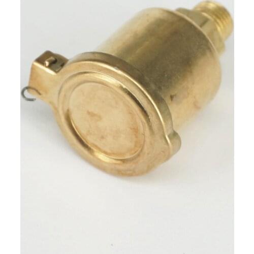 M10x1mm Metric Male Thread Brass Oil Cup Oil Port Cap Oiler Flip Cap Cover For Genertor Engine Bottom Brackets O/D 24mm