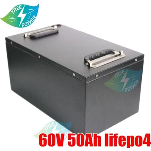60v 50ah lifepo4 lithium battery pack BMS 20S for 3000w e-bike scooter bicycle motorcycle vehicle + 5A charger