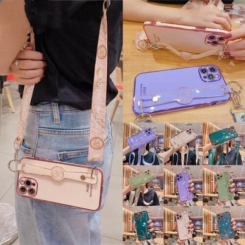 Multifunction Wristband Lanyard Phone Case Back Cover Protective Shell Capa For Redmi Note 9 9s 8 7 For Redmi 10x 5G K20 K30 Pro