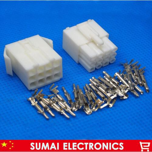20 sets 12Pin Way EL-12P Series Multipole Connectors,Electrical Connector Kits Male Female jack plug for Car Free shipping