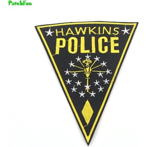 Large Stranger Things Hawkins Logo Patches Embroidered clothing patch