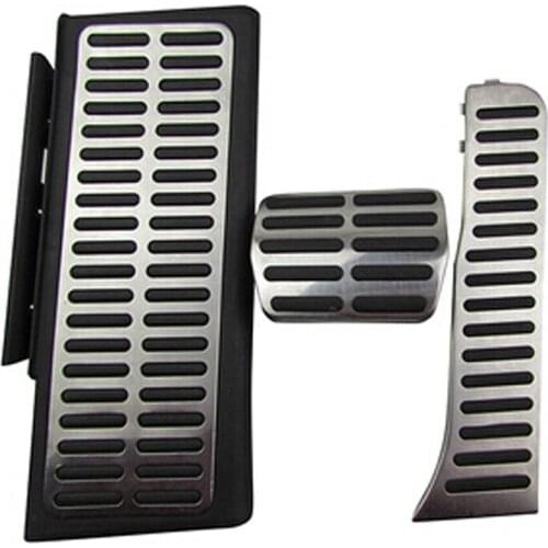 Stainless Steel Car Foot Pedal, Fuel Gas Pedal, Brake Pedal, Trim for Audi Q3 2013-2018 LHD, Car Styling Accessories