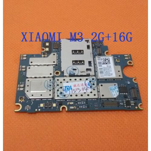 Original 2G+16G Motherboard for Xiaomi Mi3 M3 Qualcomm Quad Core 2GB RAM 16GB ROM 5 inch FHD 13MP WCDMA 1920x1080 Free Shipping