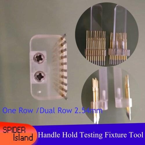 Single row / Dual Row Download Programming burn Wireless Clip Fixture Test PCB Fixtures Hand Held Probe Tool 2.54 / 2.0mm JTAG