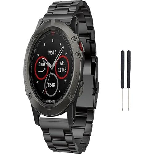 26MM Stainless Steel Watch Band For Garmin Fenix 3 Replacement Wristband Strap For Fenix 5X/Fenix 3 HR/Foretrex 601/ 701 Belt