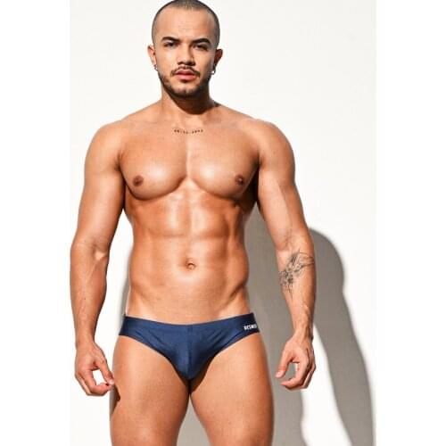 Solid Mens Swim Short Quick Drying Swimwear Male Sexy Training Swimming Trunks Shorts Men Breathable Surfing Beach Wear 5 Colors