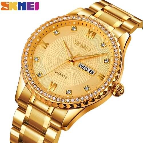 SKMEI Japan Quartz movement Casual Business Mens Watches Stainless Steel Strap Waterproof Wristwatches Relogio Masculino 1837