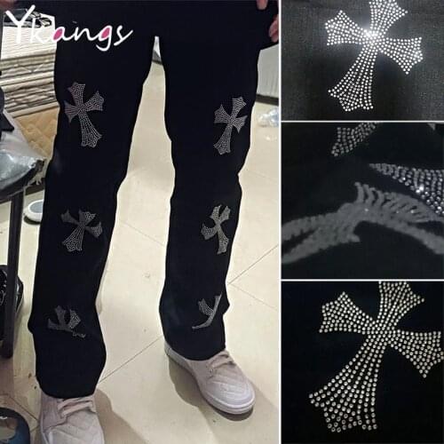 Rhinestone Women Y2k Pants High Street Harajuku Sport Trouser Joggers Gothic Korean Fashion Hippie Summer Cargo Sweatpant Female
