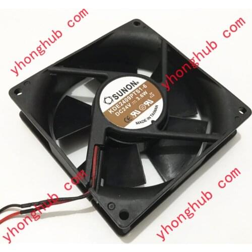 SUNON KDE2409PTS1-6 DC 24V 3.6W 90x90x25mm Server Cooling Fan