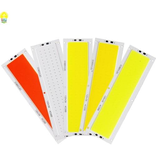 15W cob led bulb strip 120*36mm dimmable light source red bule warm nature cold white color with RF remote controller