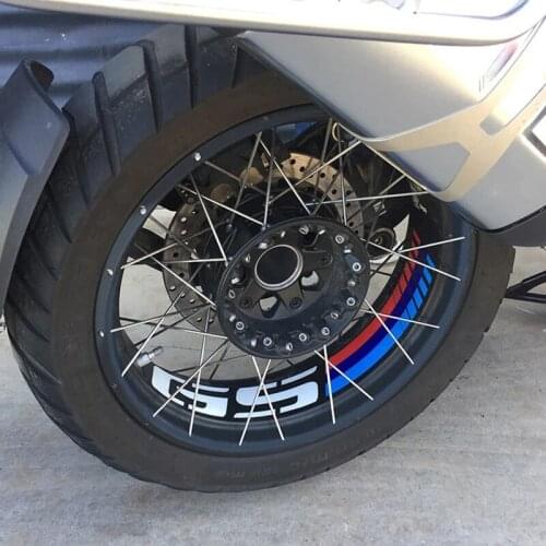 FOR BMW R1250GS Adv R1200GS Adv LC Motorcycle Reflective Waterproof Decal Sticker Tire Label Edge Decoration Sticker GS LOGO
