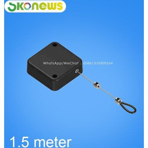 50 pcs hot sale 1.5 meter long line steel wire heavy duty retractable pull box,secure cable retractor mechanism recoiler