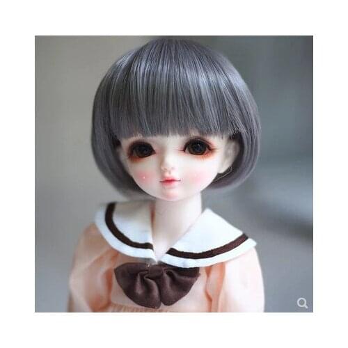 Top quality Gray Doll Short Wig 1/6 1/4 1/3 BJD Wig Short