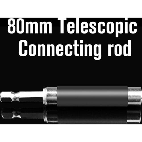 1pcs 80mm Screwdriver Extension Bit 1/4" Hex Shank Quick Release Magnetic Holder Connection Rod Adapter Mini Handy Screw Holder