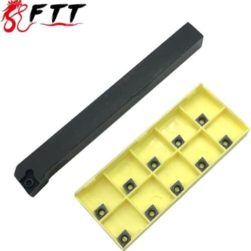 1PC SCLCR0808F06 SCLCR1010H06 SCLCR1212H06 holder +10PCS CCMT060204 High quality Lathe for Turning Tool Holder