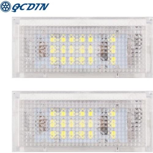 2PCS Car LED License Number Plate Light Lamp 12V LED White Light For BMW E46 4D(98-05) E46 5D(98-05) Touring Car Exterior Lighti