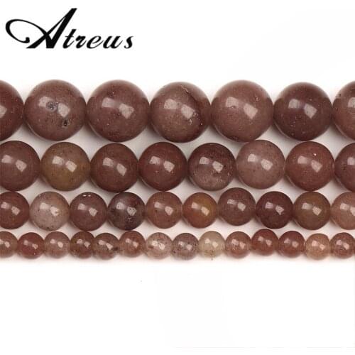 Brown Aventurine New Natural Stone Beads Shiny Round Beads For Jewelry Making 4/6/8/10mm Jadeite DIY Bracelets Necklace