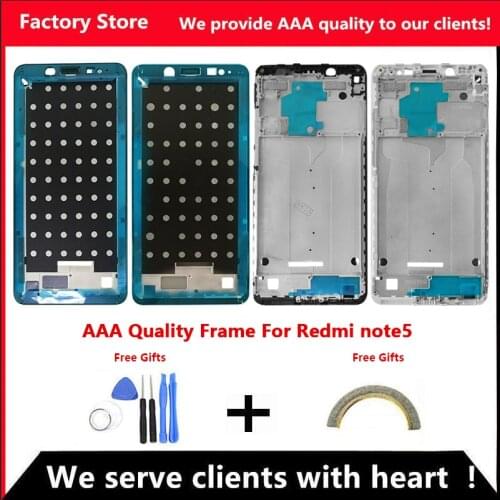AAA Quality Middle Frame For Xiaomi Redmi Note 5 Middle Frame Housing Cover For Redmi Note 5 Pro Middle Frame
