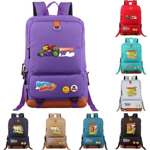 Game Super Zings Backpack Laptop Backpack Superzings Bookbag Women Men Mochila