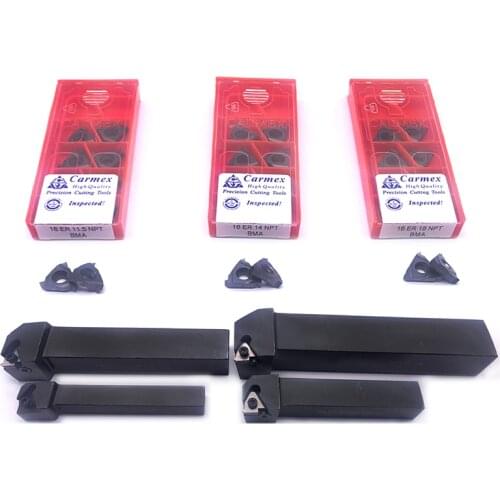 16ER 11.5NPT 14NPT 18NPT BMA 20mm*20mm high quality Thread Turning Tool and 1PC SER2020K16 turning holder Mechanical