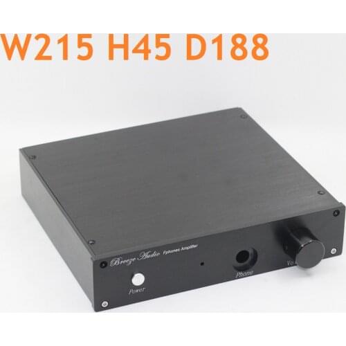 Earphone AMP Chassis DIY Tube Amplifier Housing Headphone Case W215 H45 D188 Isolated Box Enclosure