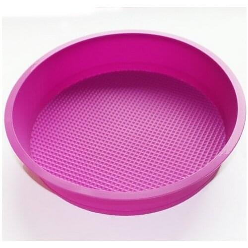 Round Cake Pan Bread Chocolate Pizza Baking Tray Mold Silicone Mould