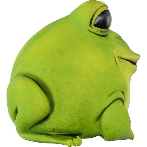 Frog Miniature Resin Animal Sculpture for Indoor Outdoor Home Desk Decor