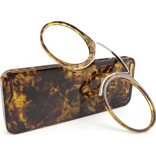 Clip Nose Mini Reading Glasses Men Women Readers Glasses Prescription Glasses Without arms Pince-nez prescription glasses