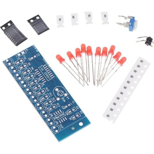 DIY Kit Electronic Double Color Flashing Lights Strobe NE555 + CD4017 Electronic Practice Learning Kits