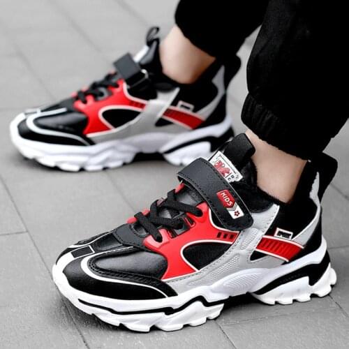 Boys Shoes Basket Sneakers 2020 Fashion Kids Running Shoes Outdoor Sports Walking Trainers Winter Childrens Shoes Big Size 39