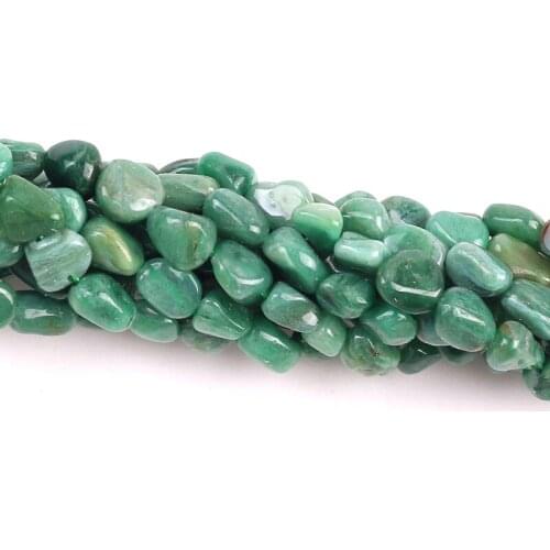 Oval Shape Gravel Stone Beads Natural South Africa Jades Loose Beads 5*8mm For Jewelry Making DIY Necklace Bracelet Accessories