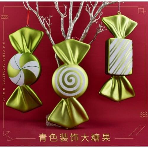 Festive Decorations Cyan 40CM Painted Candy Pendant Photography Stage Scene Layout Candy Props Decoration