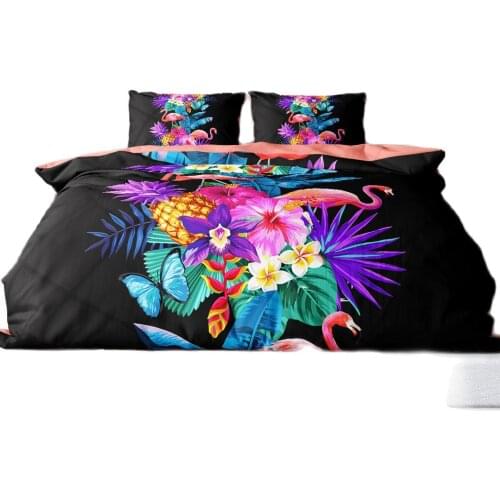 Flamingo Nordic Simple Bedding Set Adult Duvet Cover Sets Bedclothes Bed Linen Sheet Single Double Queen King size Qulit Covers
