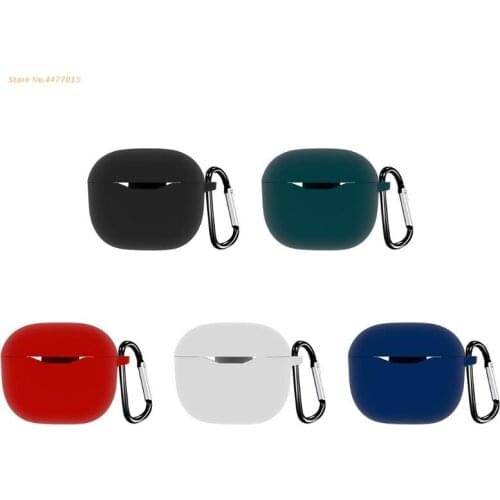 K1AB Anti-fall Soft Silicone Case Compatible with-JBL Tune T120TWS/T125TWS Earbud Charging Case Anti-drop Protective Case