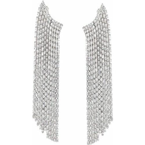 Full Tassel Earrings Street Beat Temperament Long 2020 European and American New Drop Tibetan Silver Bohemia