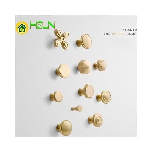 Wardrobe Cupboard Drawer Cabinet Northern Europe Solid Golden Foramina Singulare Hand Cupboard Modern Concise Brass Handle