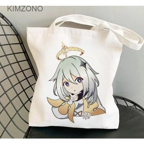 Genshin Impact shopping bag tote handbag shopper shopping recycle bag bolsas de tela bag cloth bolsas reutilizables sacolas