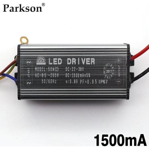 LED Driver 10W 20W 30W 50W High Power Supply 1500mA 900mA 600mA 300mA AC 85-265V Floodlight Transformer Waterproof Adapter