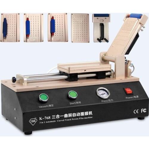 Universal LCD OCA Film Laminating Machine For iPhone Samsung Screen Repair with 4 moulds universal S6 S6+ S7 Edge