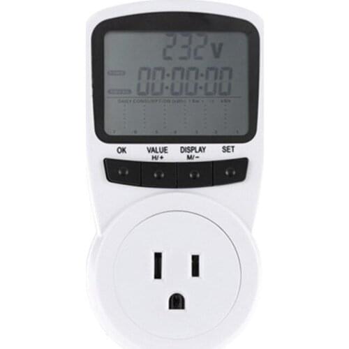 US Plug Digital Voltage Power Analyzer Monitor Tester Watt meter Power Energy Meter Automatic Kwh Power Switch